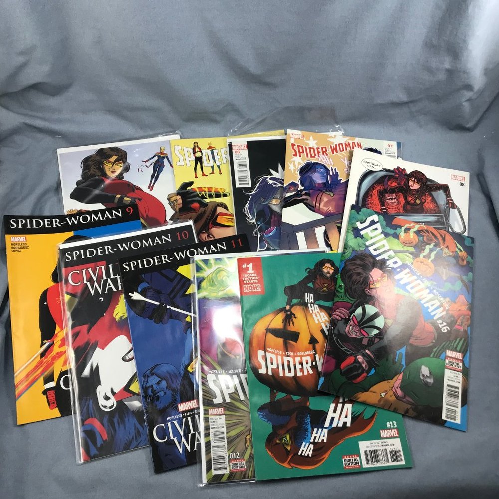 Spider-Woman Marvel Comic Book Lot of 11 #2 3 6-13 16 Asst Issues 2016 Series